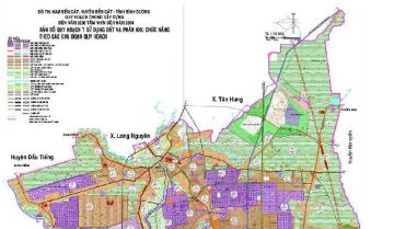 Toàn bộ thông tin và bản đồ quy hoạch Thị xã Bến Cát mới nhất