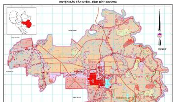Bản đồ quy hoạch huyện Bắc Tân Uyên đến năm 2025 (Mới nhất)