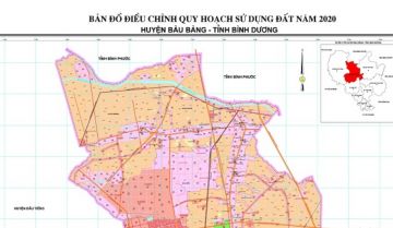 Bản đồ quy hoạch huyện Bàu Bàng mới nhất hiện nay