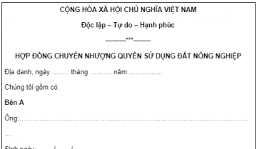 Giấy chuyển nhượng đất ruộng viết tay: Có HỢP PHÁP trong năm 2024?