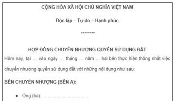 Hợp đồng mua bán đất viết tay: #4 mẫu MỚI NHẤT 2024