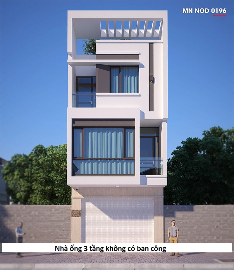 Mẫu thiết kế nhà phố 4x16m 1 trệt 3 lầu có ban công đẹp  Phan Kiến Phát  CoLtd