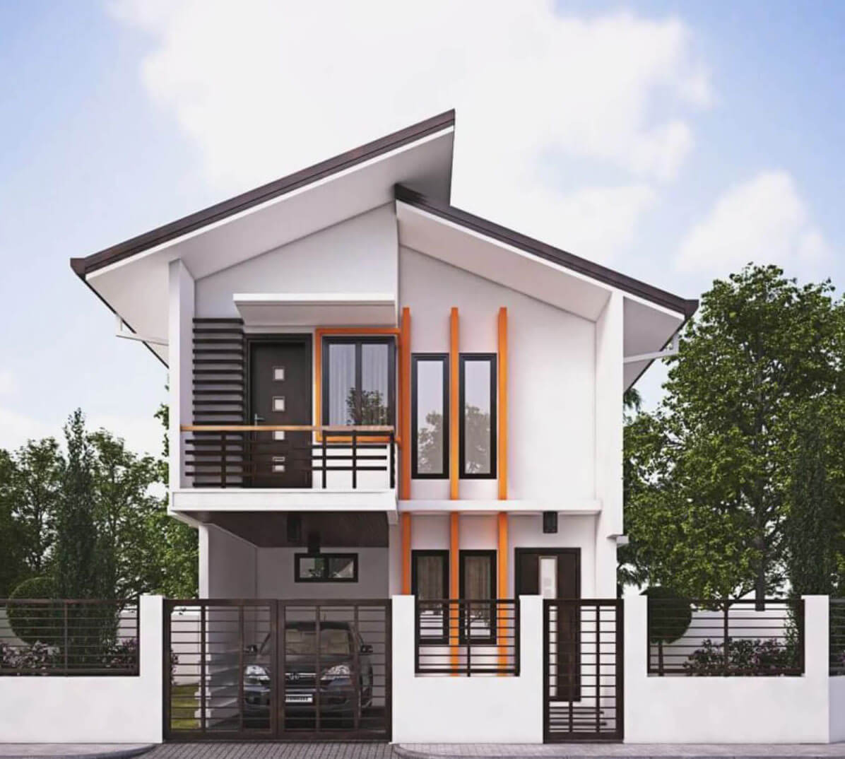 Kiến trúc nhà vườn cấp 4 mái lệch 4x6 hiện đại  xây nhà trọn gói giá rẻ  Bình Thuận  Xây dựng Thuận Nguyên