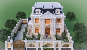 Top 5+ Mẫu nhà 2 tầng kiểu Pháp đẹp nhất