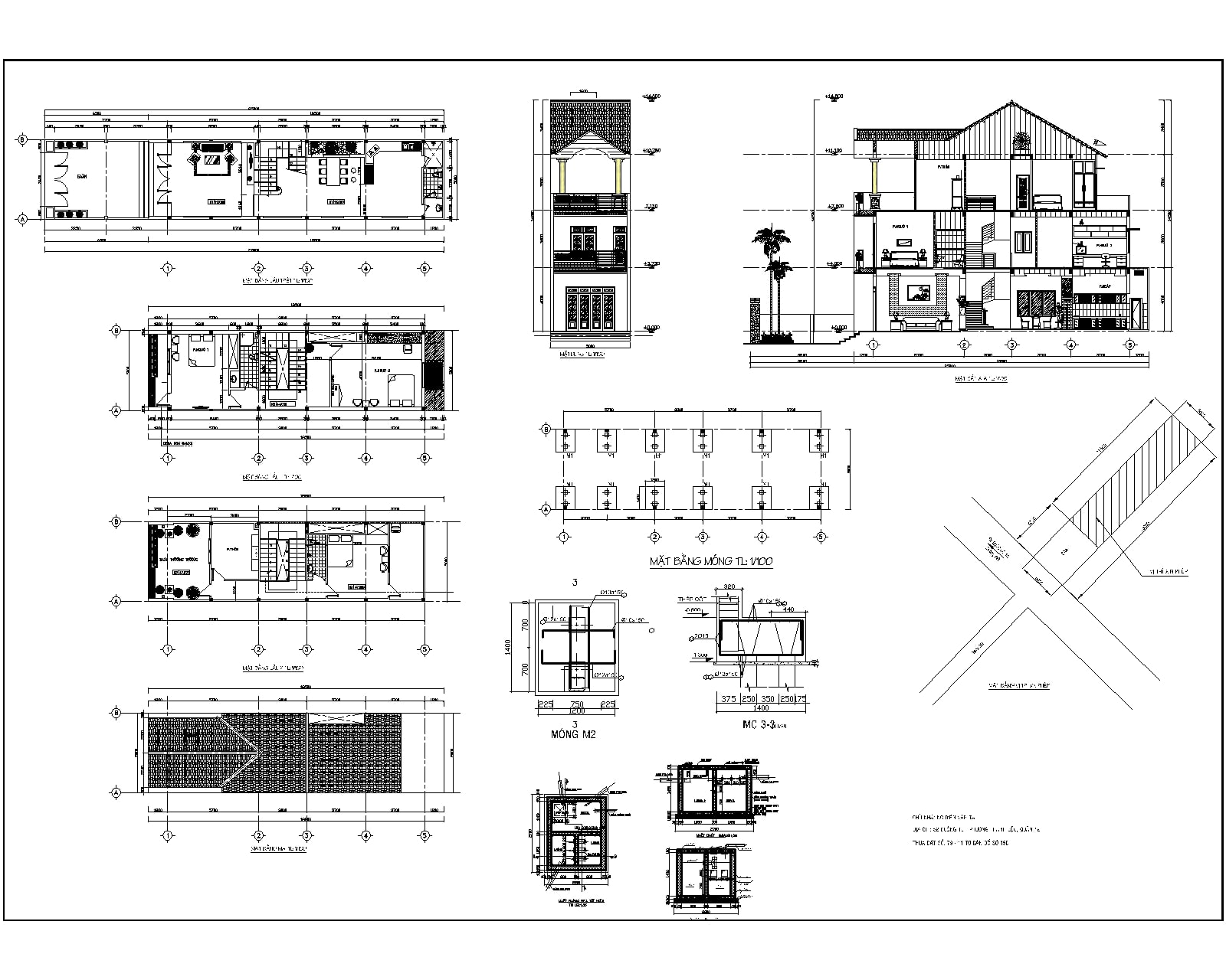 27 Mẫu bản vẽ xin phép xây dựng nhà ở miễn phí mới 2022