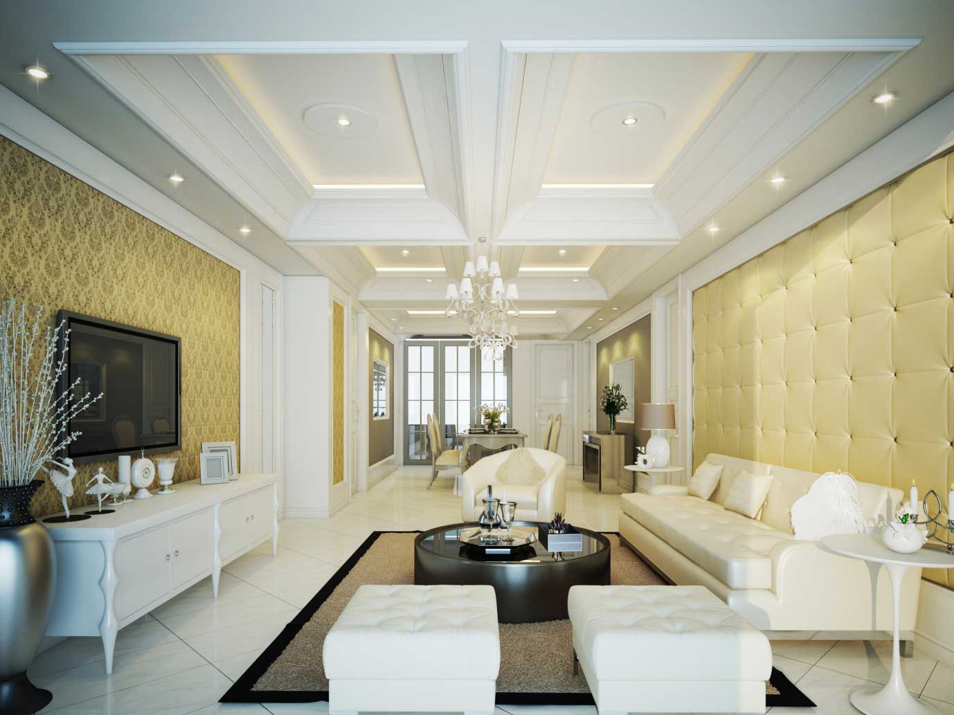3. Mostra e bojës së tavanit të dhomës së ndenjes