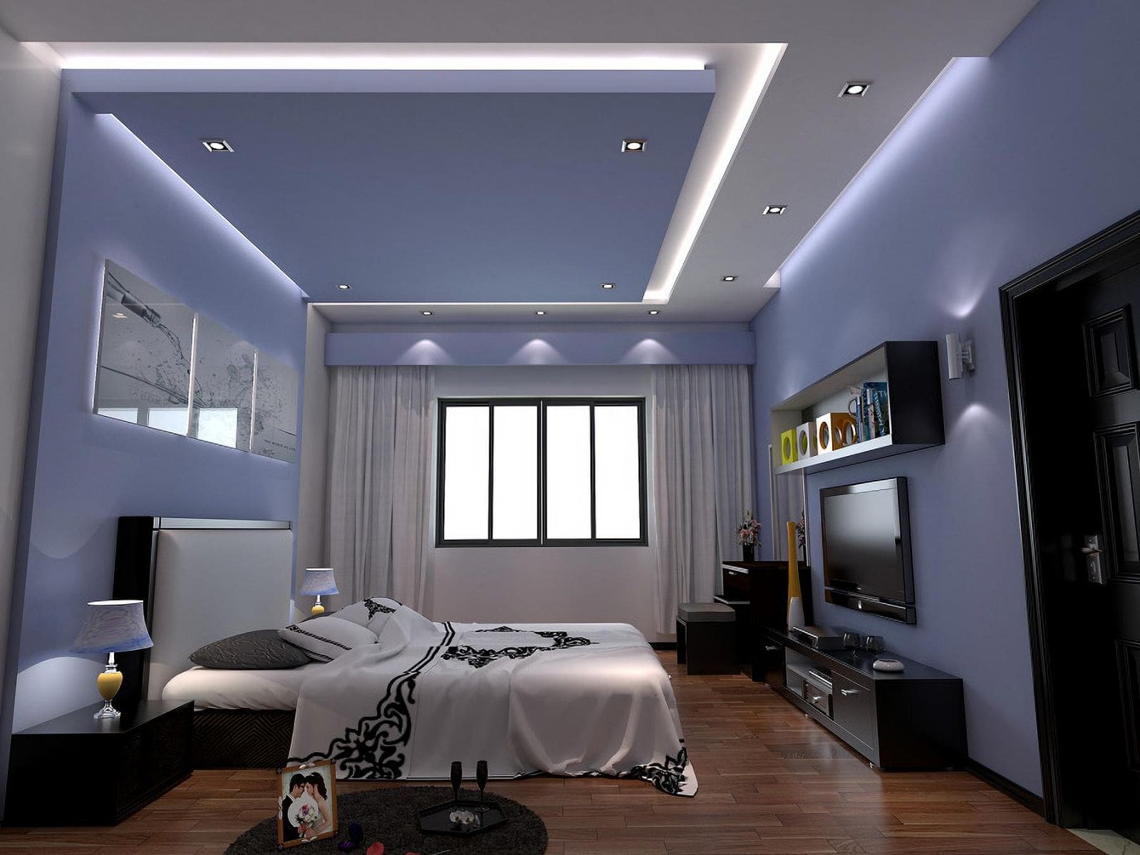 Mostra e bojës për tavanin e dhomës së gjumit 2