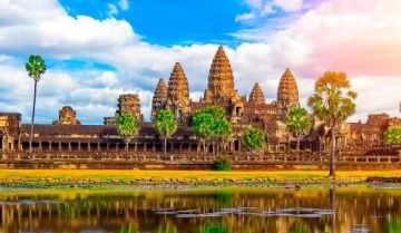 Đâu là công trình kiến trúc nổi tiếng (tiêu biểu) của Campuchia?