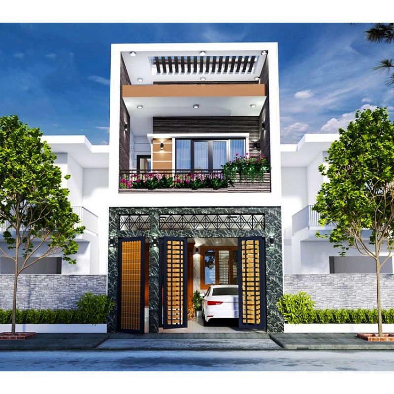 Mẫu thiết kế nhà 2 tầng 5 phòng ngủ đẹp 2022 - Kiến Thiết Việt
