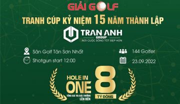 Kỷ niệm 15 năm thành lập: Trần Anh Group tổ chức giải golf quy mô lớn