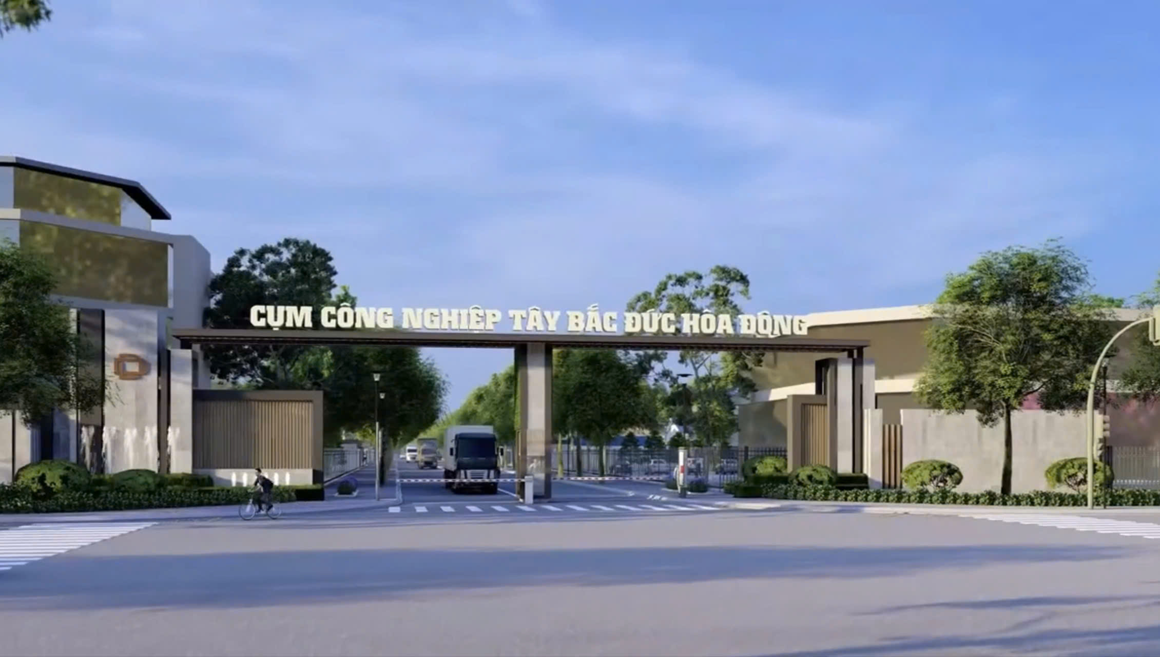 Cổng CCN Tây Bắc Đức Hòa Đông